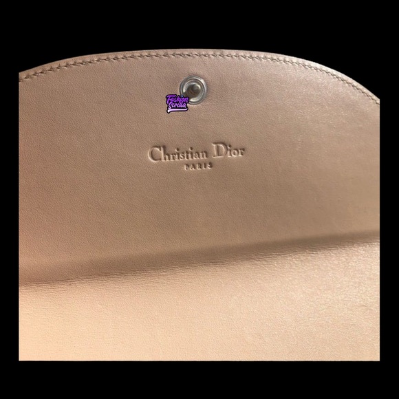 Christian Dior John Galliano Vintage Beige Trotter Monogram Logo Leather Wallet - Picture 10 of 16